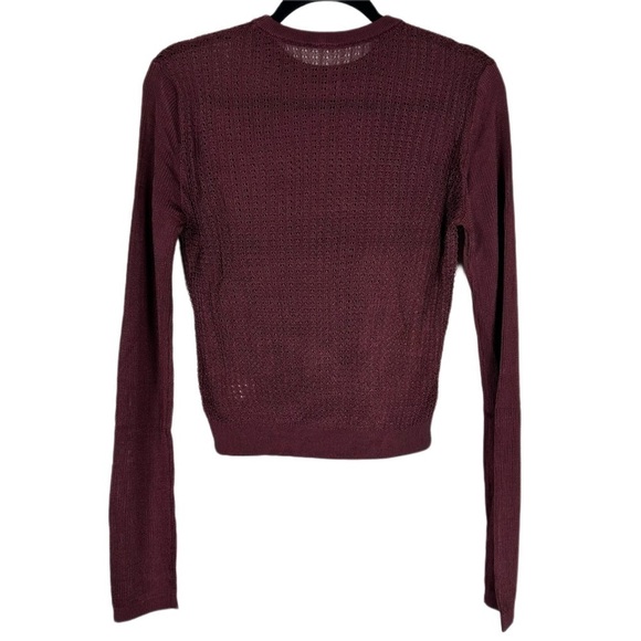 Free People H20 Crew Pullover Raw Garnet Size Medium - Picture 6 of 14